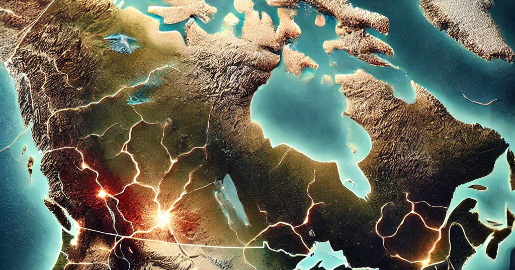 Séismes en série à travers le Canada