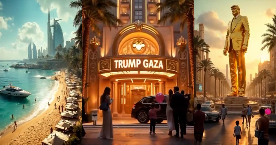 Trump dévoile sa vision futuriste pour Gaza