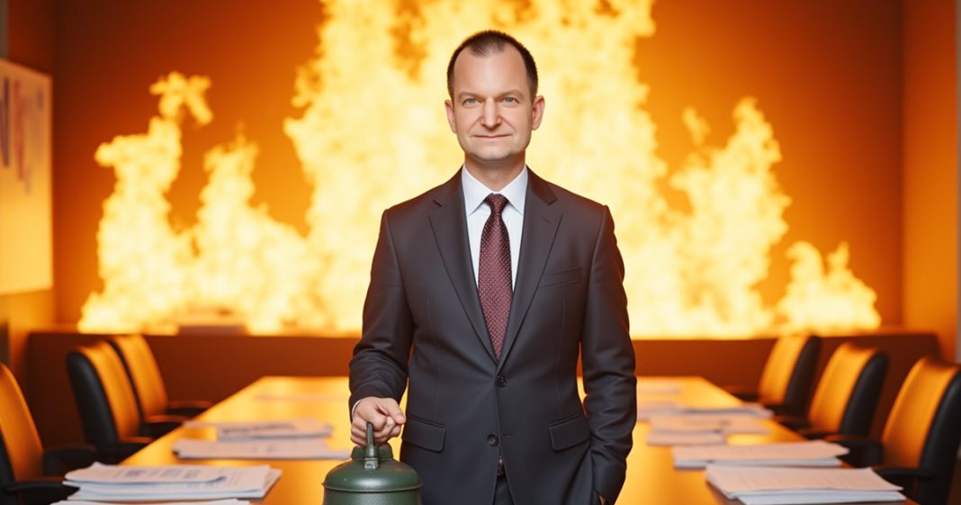 Éric Girard : le pyromane qui promet d’éteindre l’incendie… en 2030