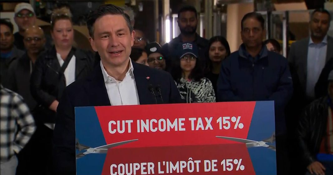 Poilievre frappe fort avec une baisse d’impôt de 15 %