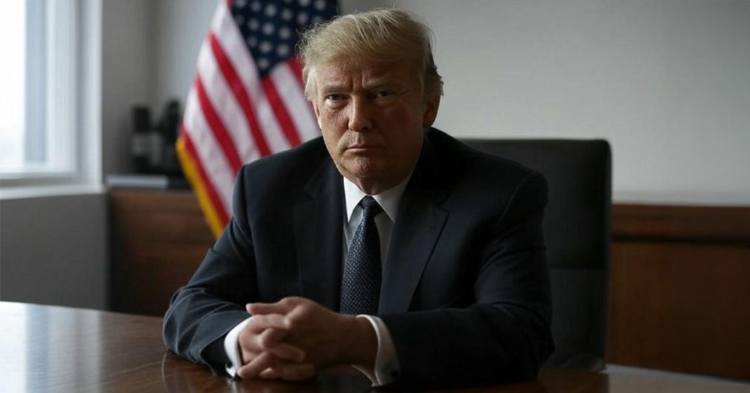 Trump à une table de négociation Trump à une table de négociation