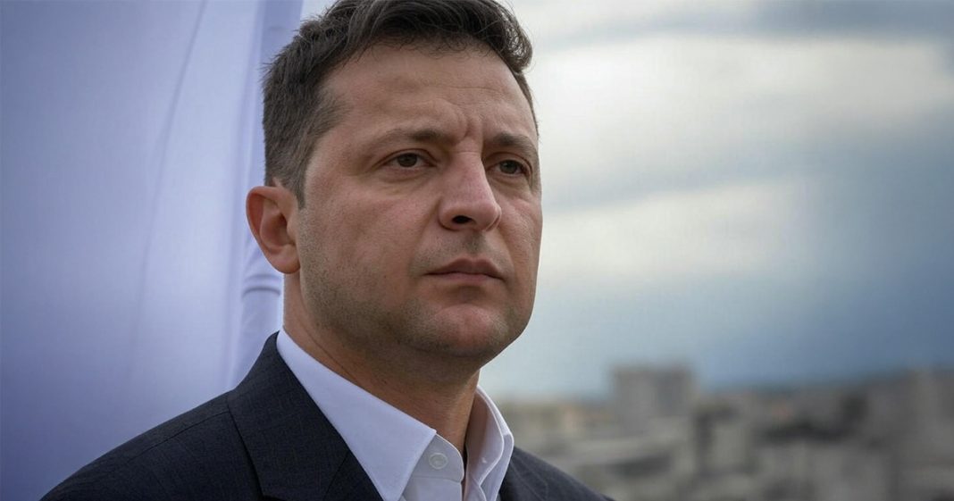 Zelensky avec un drapeau blanc Zelensky avec un drapeau blanc
