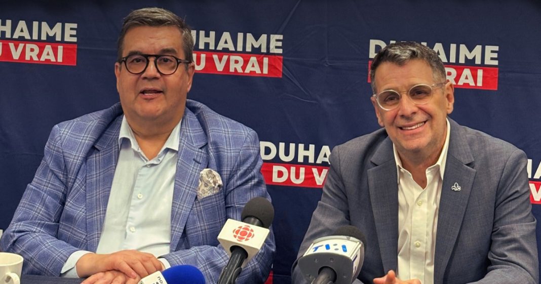 Denis Coderre appuie Éric Duhaime dans Arthabaska