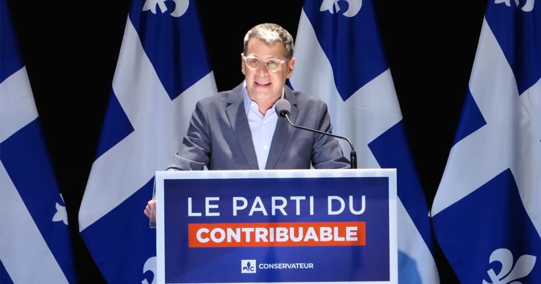 Éric Duhaime lors de sa candidature