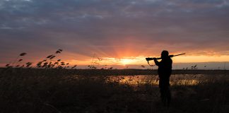 Chasseur et arme a feu