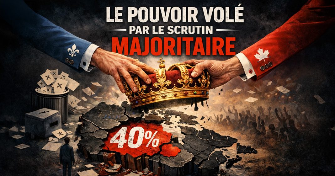 Le pouvoir volé par le scrutin majoritaire