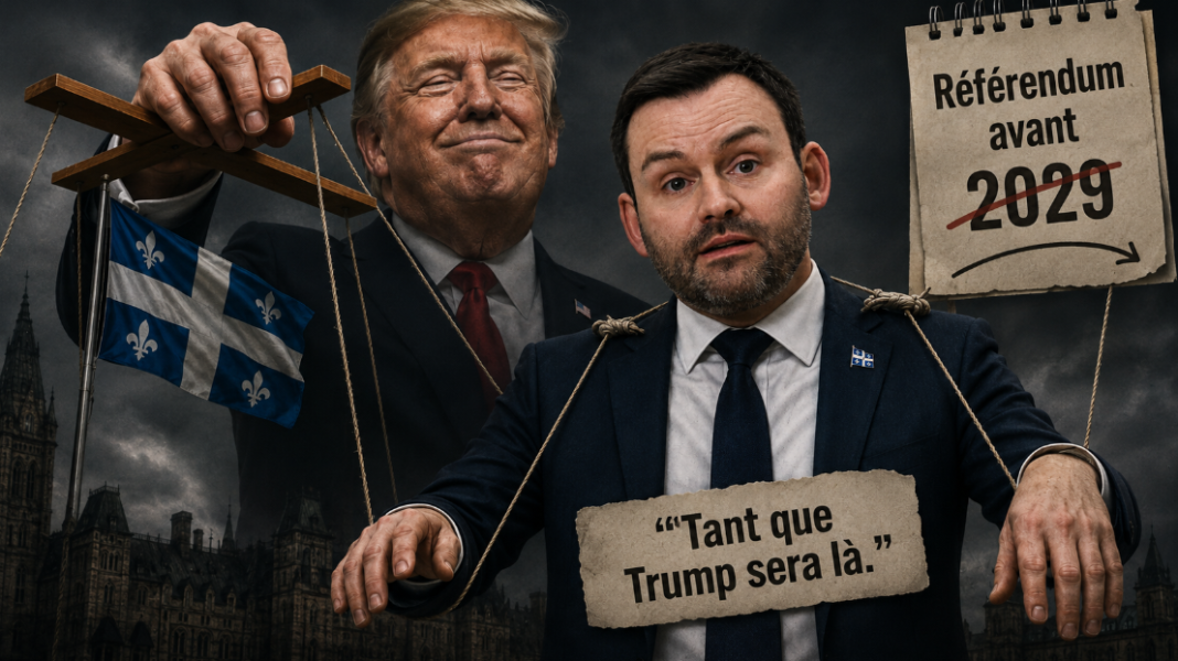 PSPP découvre à son tour les vertus du bouc émissaire Trump PSPP et Donald Trump avant le référendum de 2029