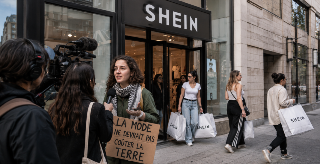 Shein à Montréal : manifestation et entrevue devant une boutique de mode ultra-rapide